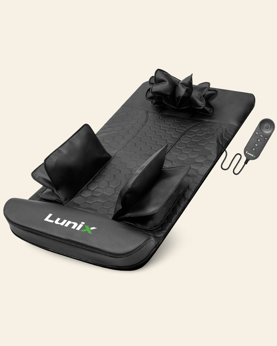 Heated stretching mat