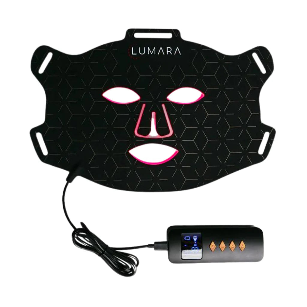 Clinical-grade facial light therapy, hands-free.