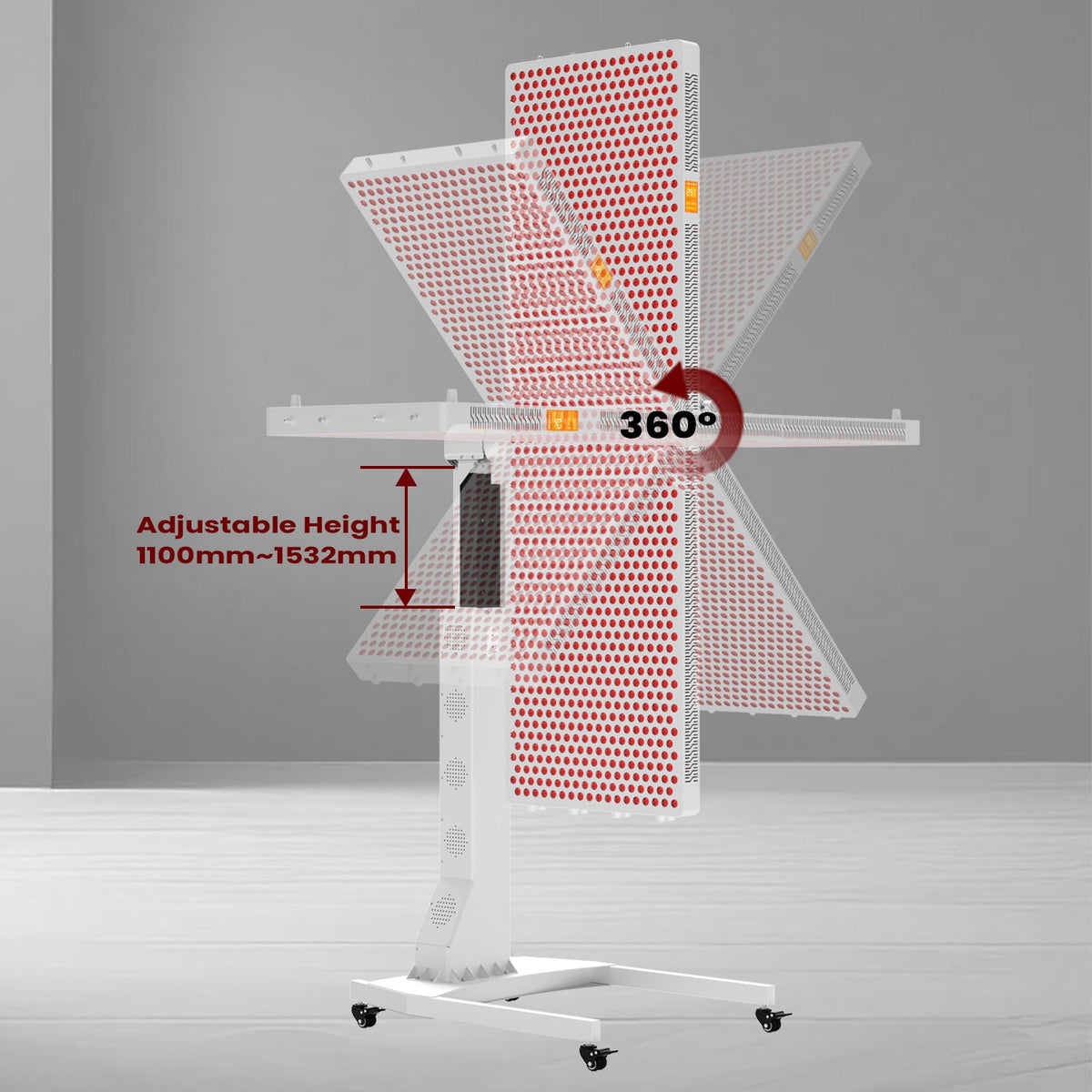 MedEq TimeLight Pulse Full Body Red Light Therapy Panel, 576 LED
