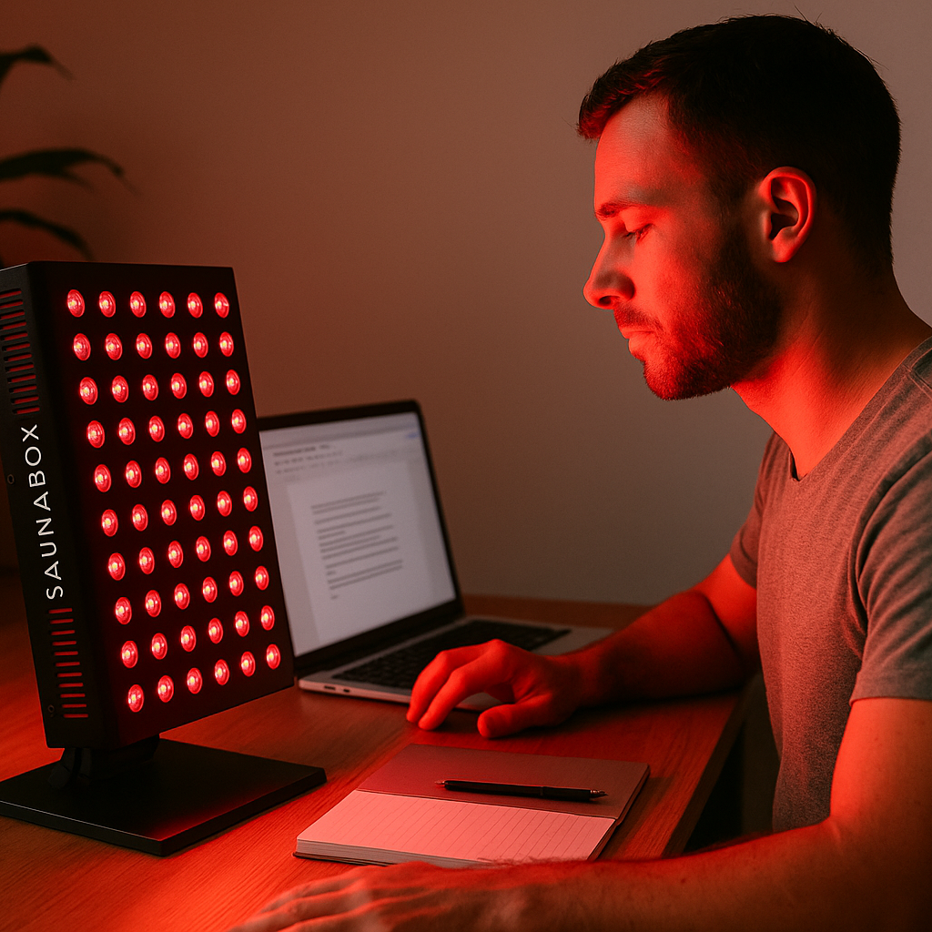 SaunaBox Nova Desktop Red Light Panel