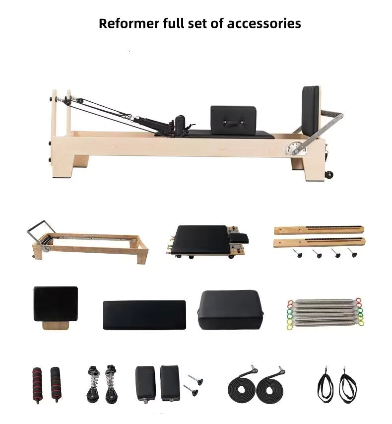 MedEq Classic Wooden Pilates Reformer (Studio-Grade Oak)