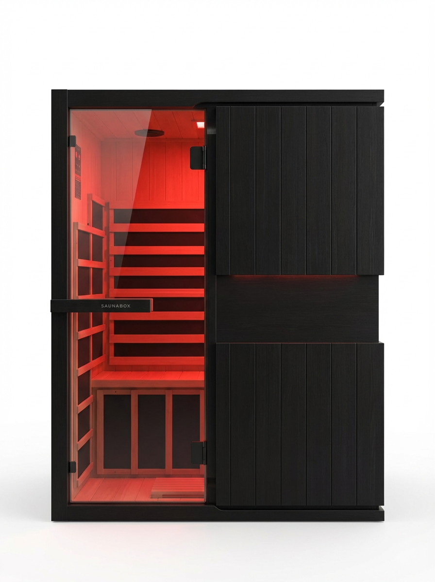 SaunaBox Solara 2-Person Full Spectrum Infrared Sauna
