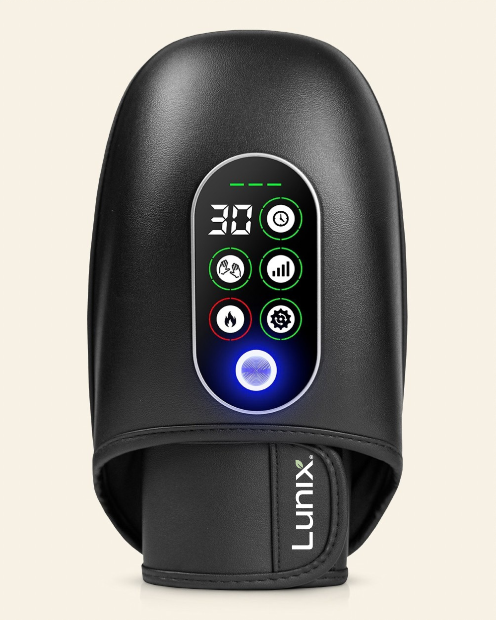 Lunix LX31 Rolling Hand Massager with Smart Memory, Charcoal Black