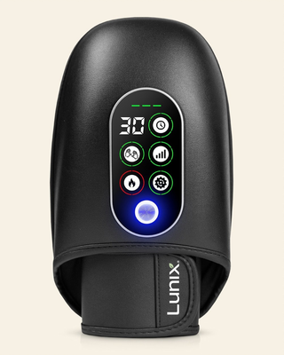 Lunix LX31 Rolling Hand Massager with Smart Memory, Charcoal Black