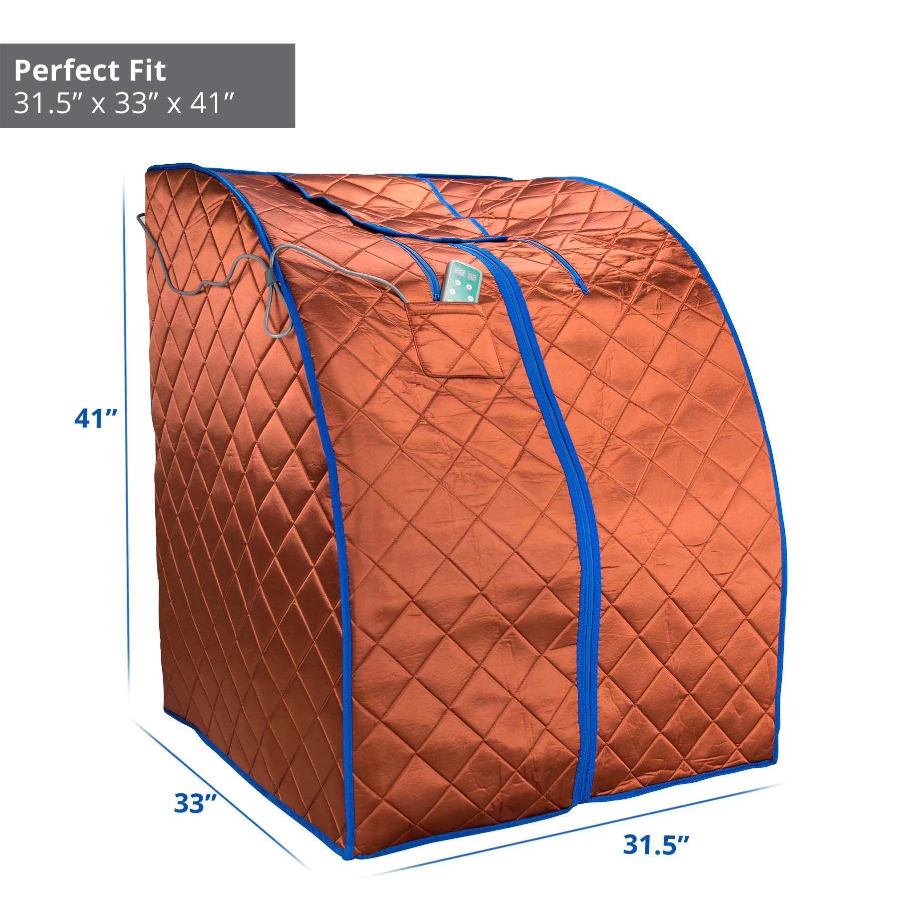 Durasage Copper Large Portable Low EMF Infrared Sauna