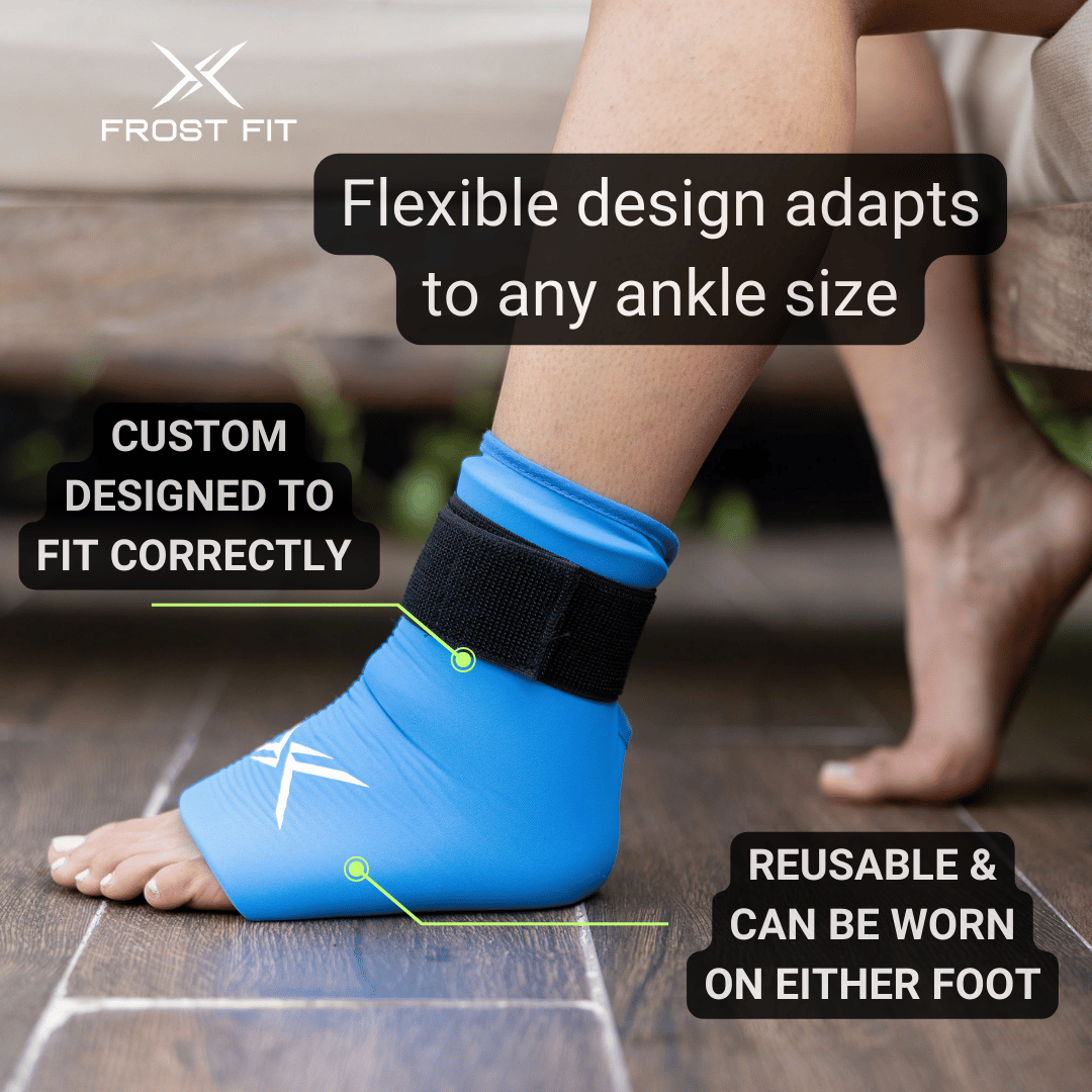 Frost Fit Ankle Ice Sleeve Hot and Cold Gel Sleeve