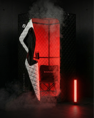 SaunaBox SmartSteam Pro Red Light Therapy Sauna