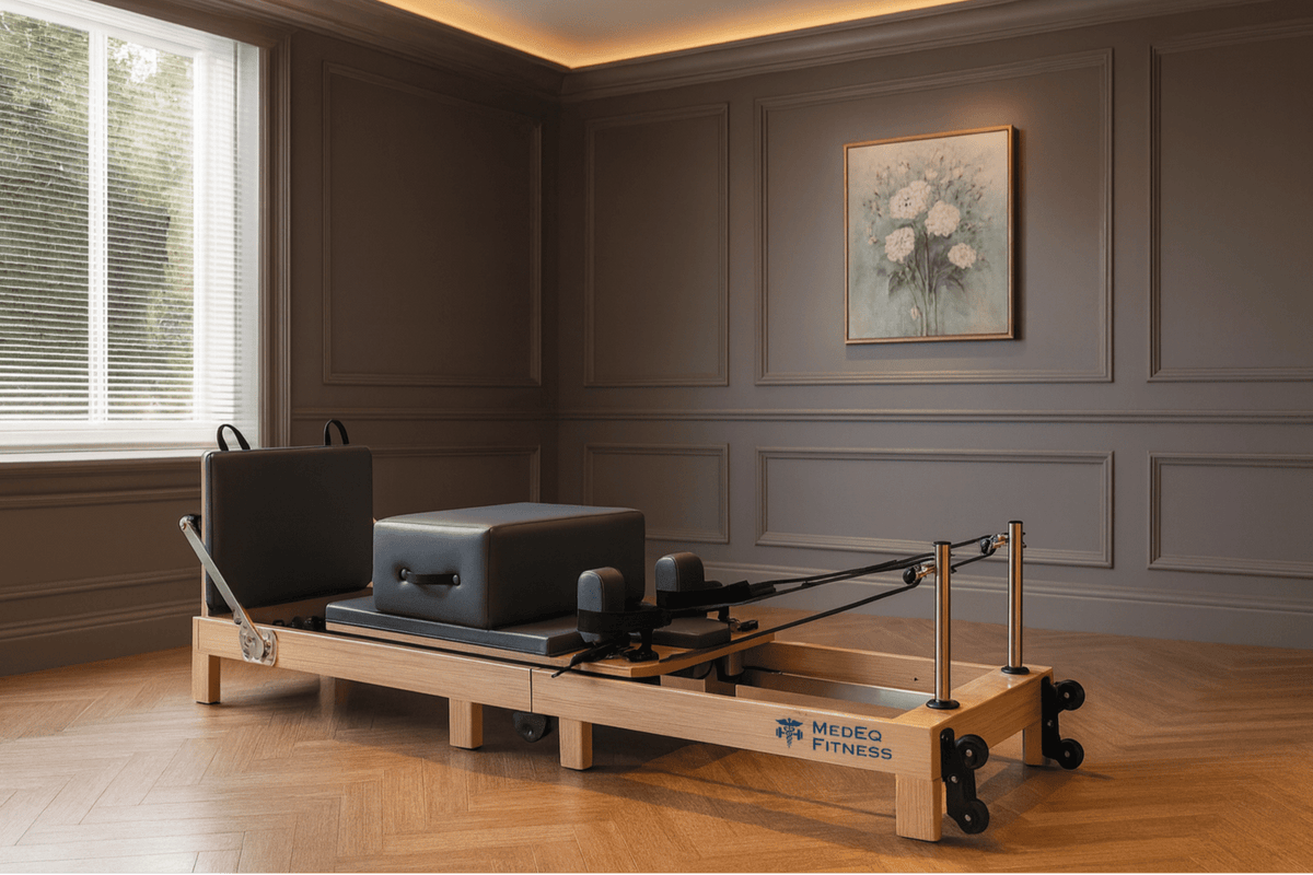MedEq DCF-01 Folding Solid Oak Pilates Reformer