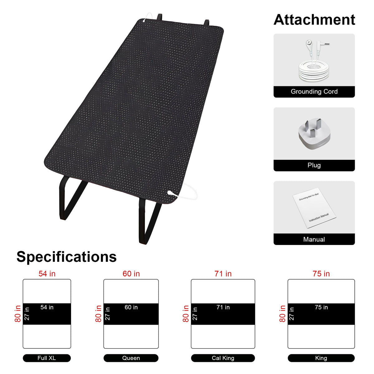 LumyHealth Grounding Mat for Bed