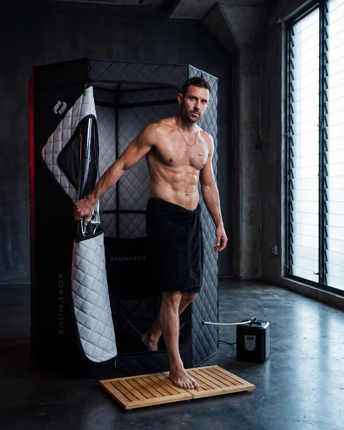SaunaBox SmartSteam Pro Red Light Therapy Sauna – view 6