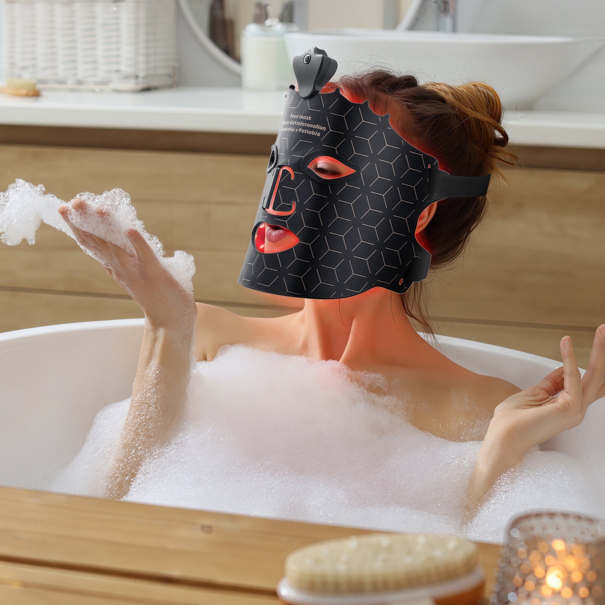 LumyHealth LED Red Light Therapy Crown Face Mask
