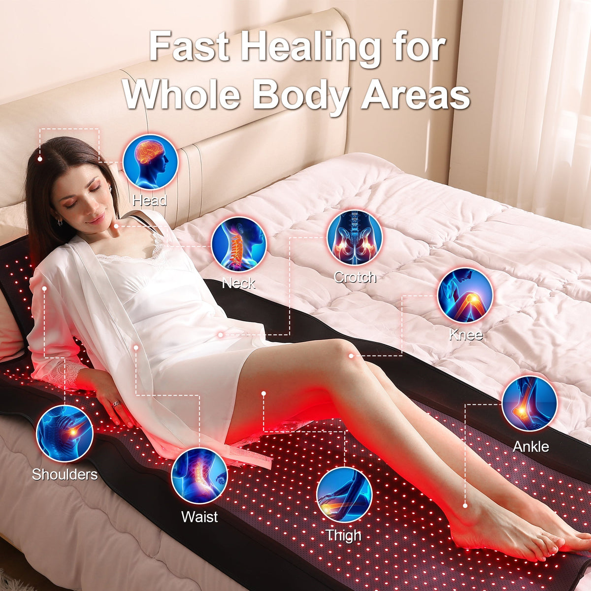 LUMYHEALTH Dual-Pulse Red Light Therapy Mat