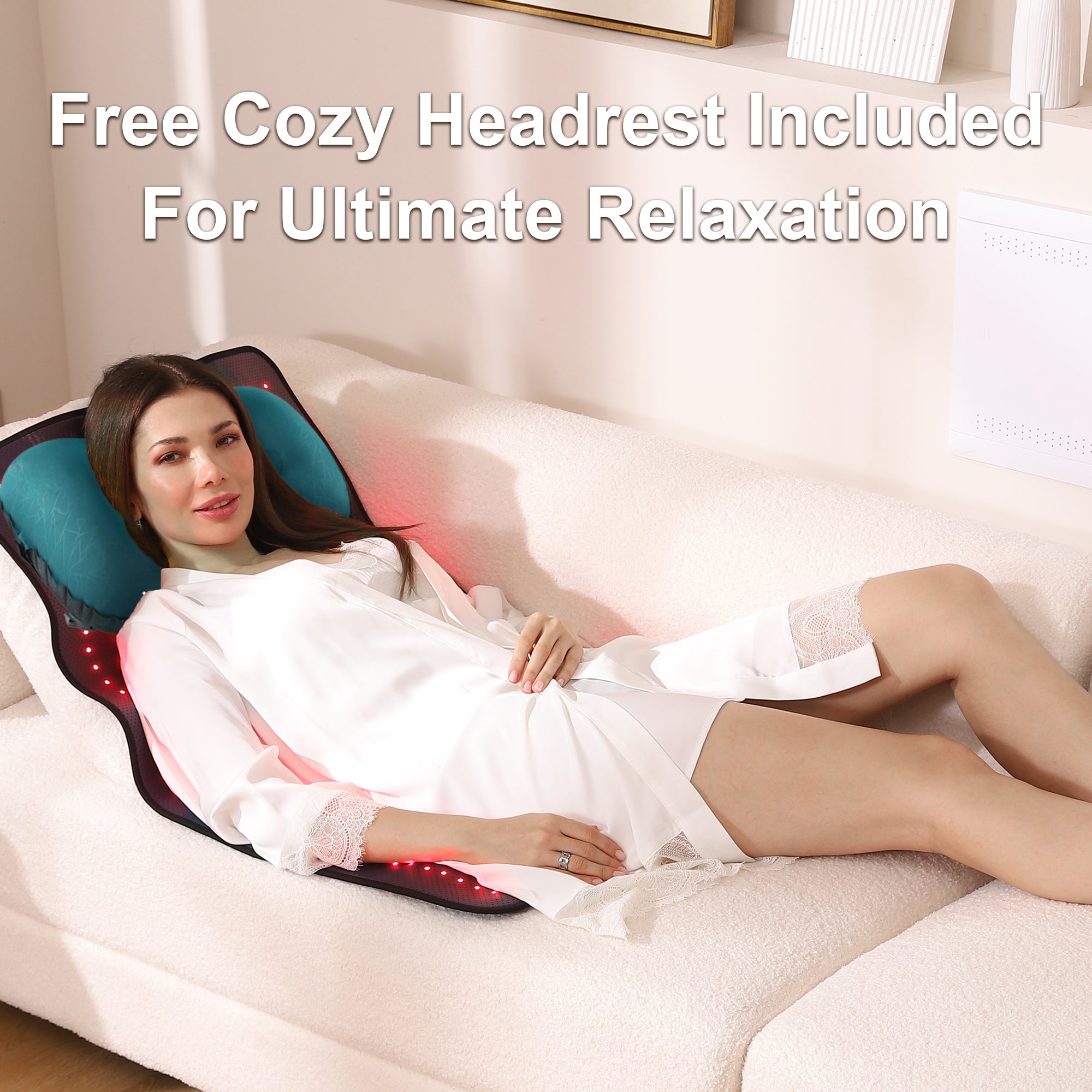 LUMYHEALTH Red Light Therapy Mat with Headrest