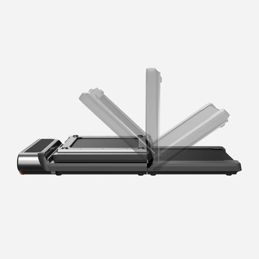 Folding under desk treadmill