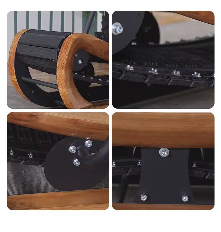 MedEq R2000 Solid Wood Curved Self-Powered Treadmill