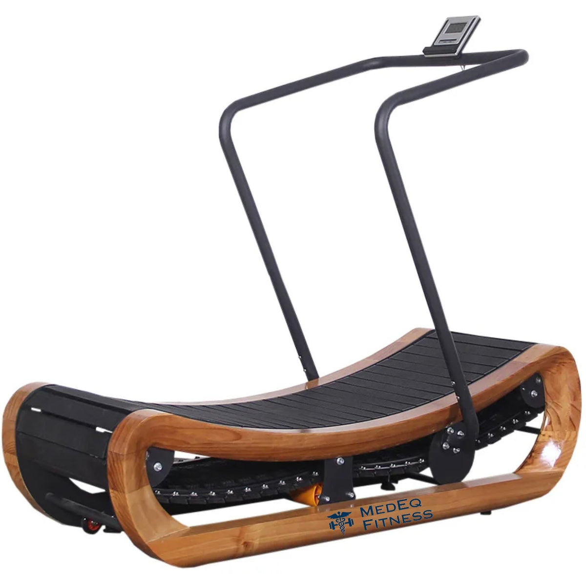 MedEq R2000 Solid Wood Curved Self-Powered Treadmill