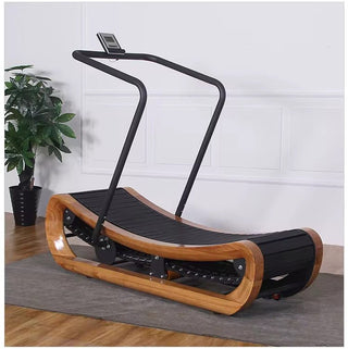 MedEq R2000 Solid Wood Curved Self-Powered Treadmill