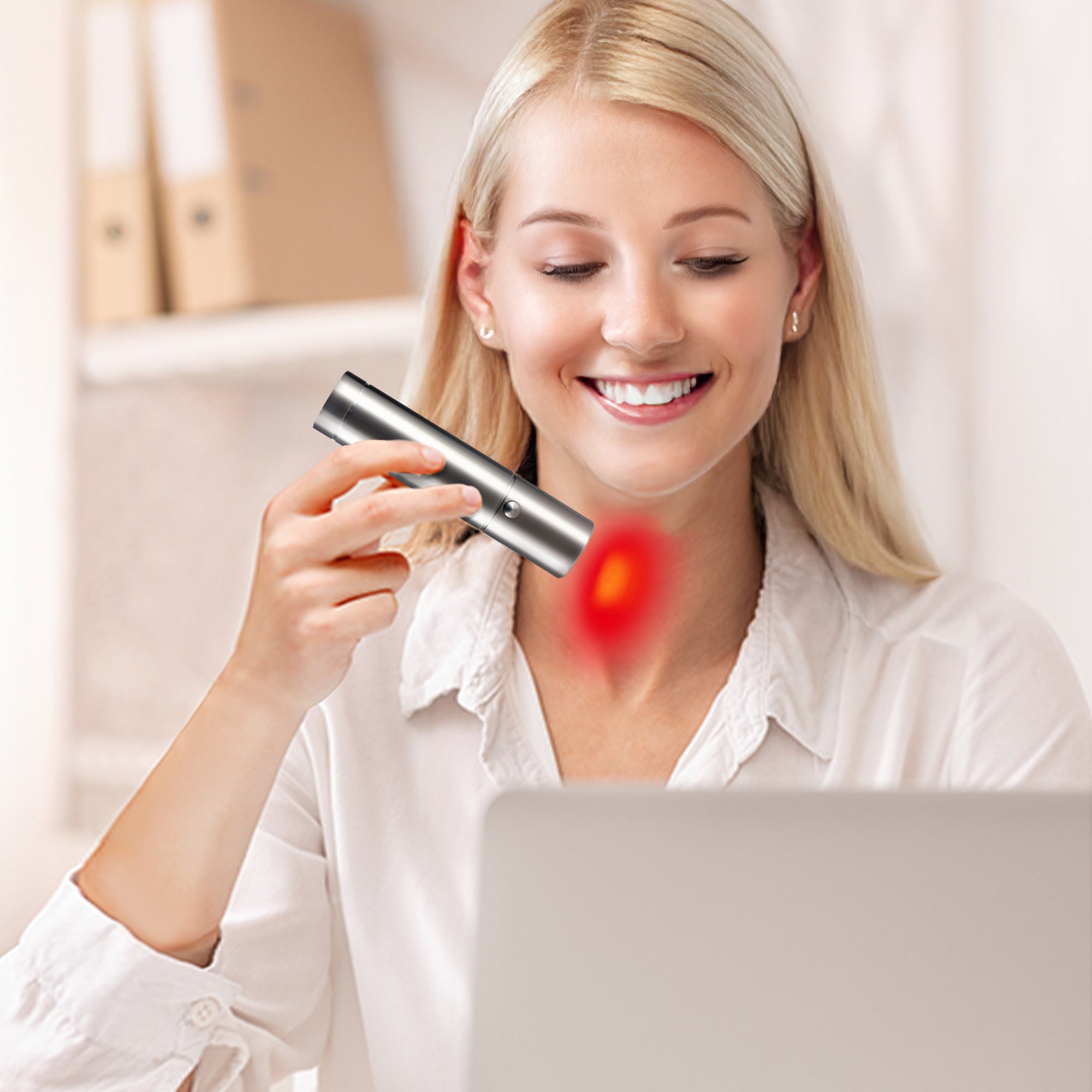 LumyHealth Red Light Therapy Torch with Removable Tip