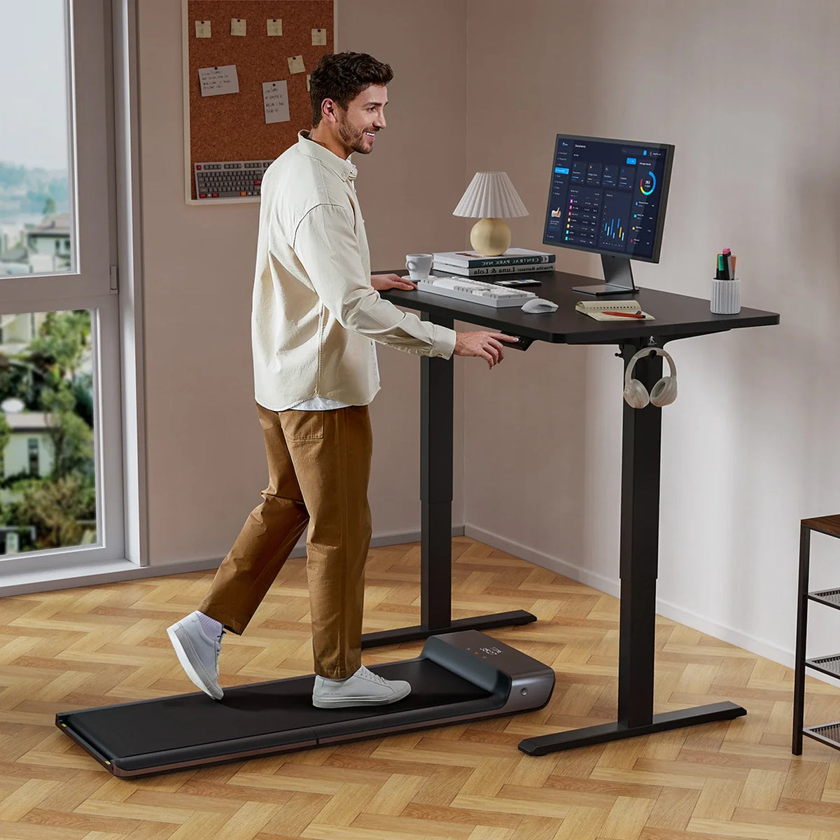 WalkingPad Two-Piece Tabletop Electric Standing Desk