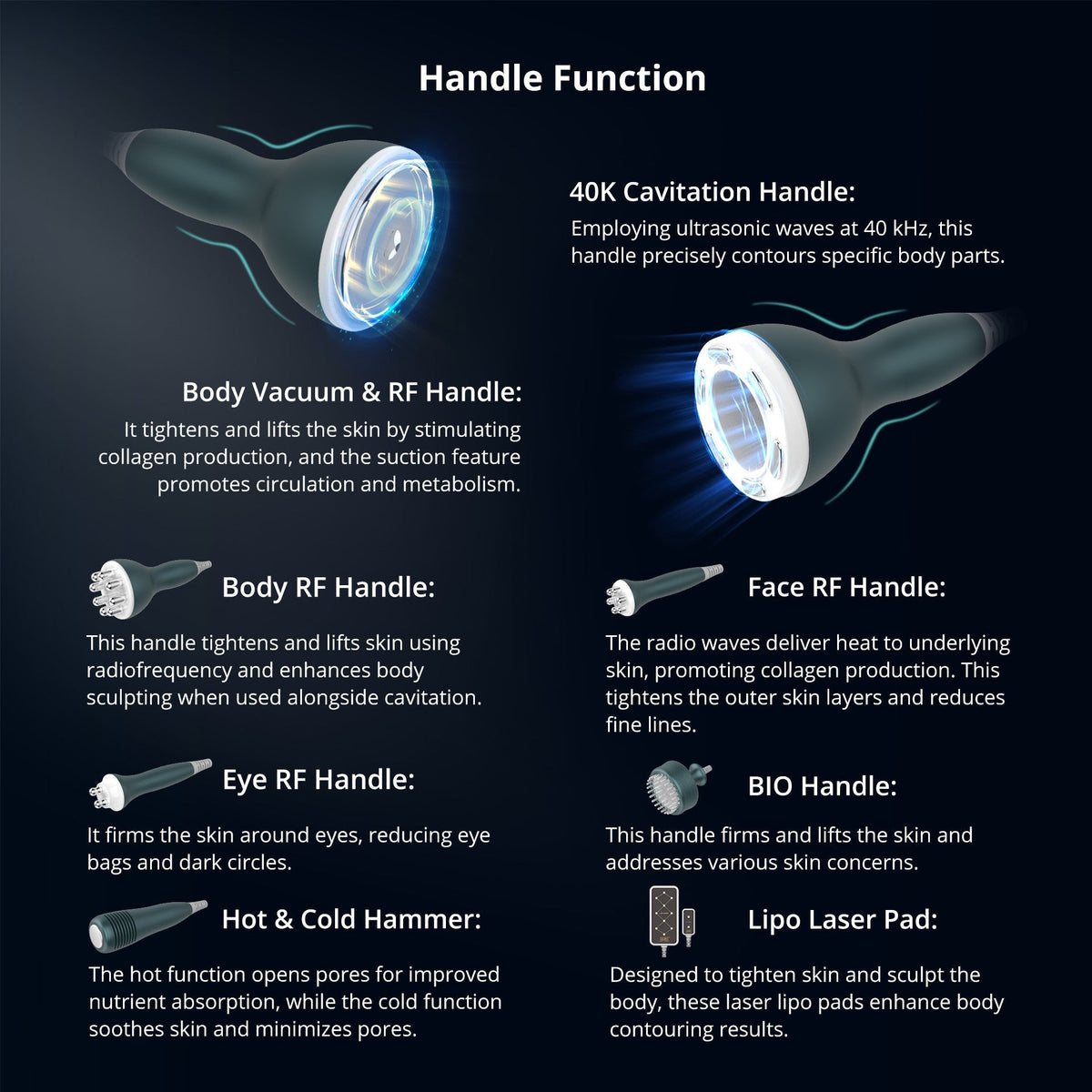 Shape Tactics Advanced 9-in-1 Ultrasonic Face and Body Contouring System