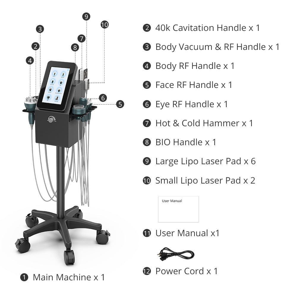 Shape Tactics Advanced 9-in-1 Ultrasonic Face and Body Contouring System