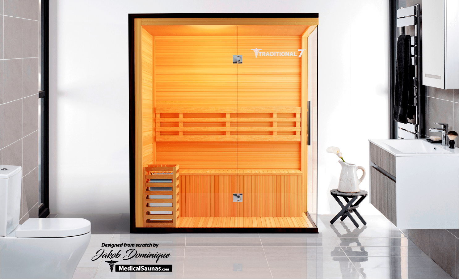 Medical Sauna 4 Person Traditional Steam Sauna (Traditional 7)