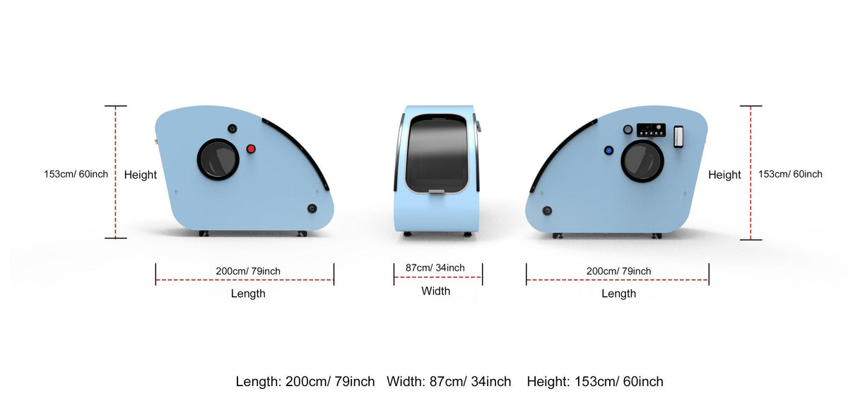 MedEq TimePod 2 Triangular Hard-Shell HBOT Chamber